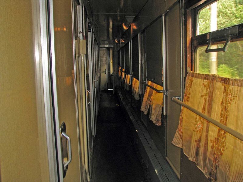 Старый купейный вагон РЖД