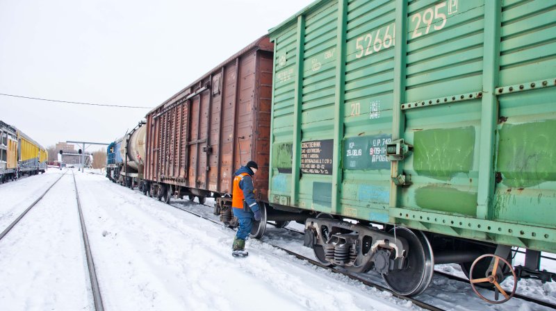 Погрузка крытых вагонов