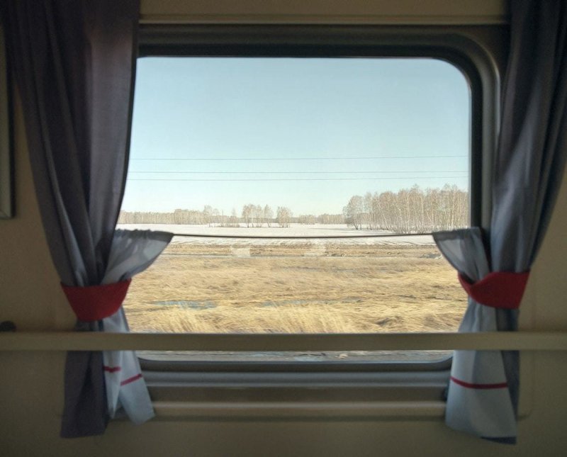 Вид из окна вагона