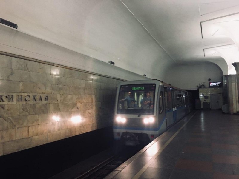 Поезда метро Яуза и Русич