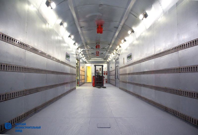 Почтово багажный вагон внутри