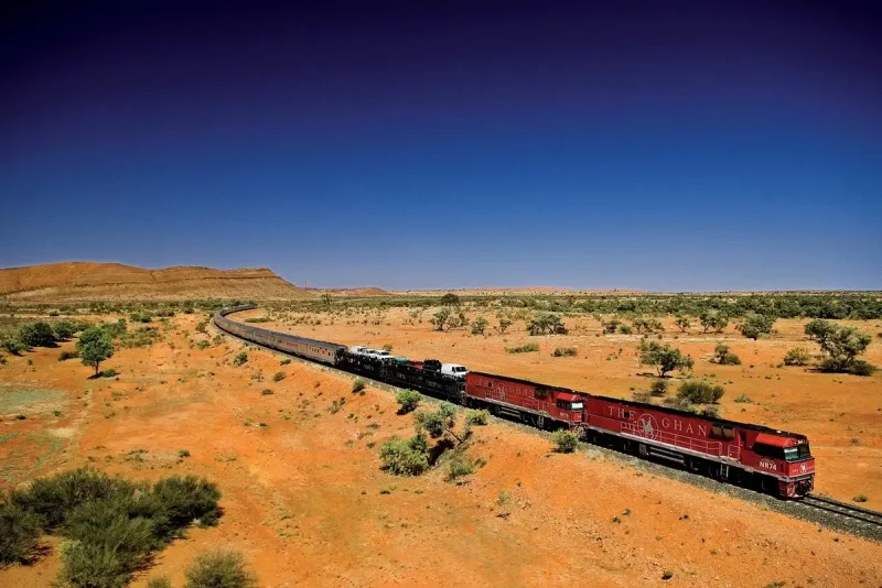 Поезд Ган Австралия the Ghan