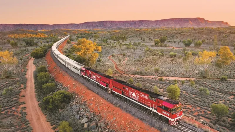 Поезд Ган Австралия the Ghan