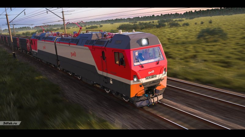 Электровоз 2эс10 гранит 001