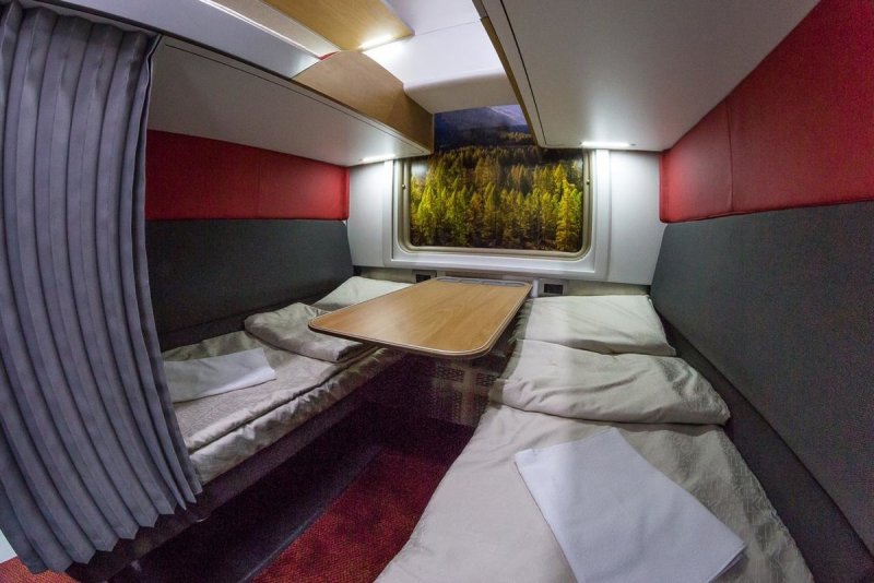 Двухэтажный вагон ресторан РЖД