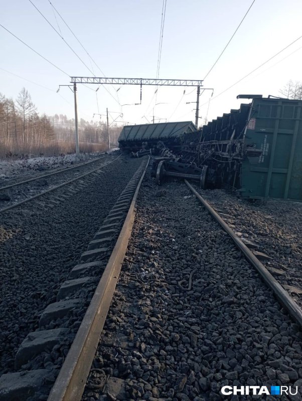 В Забайкалье сошли с рельсов вагоны