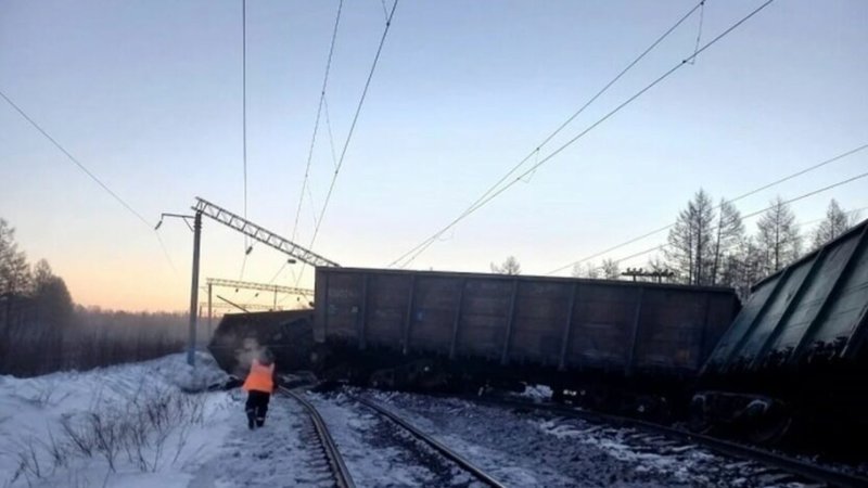 Сход вагонов на Забайкальской ЖД Могоча