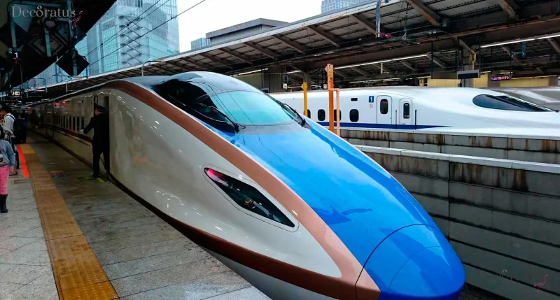 Shinkansen Bullet Train in Japan
