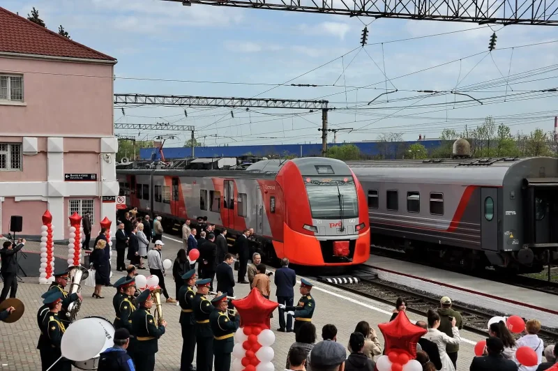 Электричка Ласточка во Владикавказе