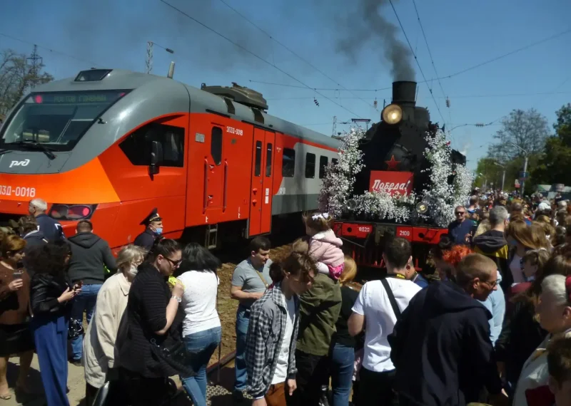 Ретро поезд из Ростова в Таганрог