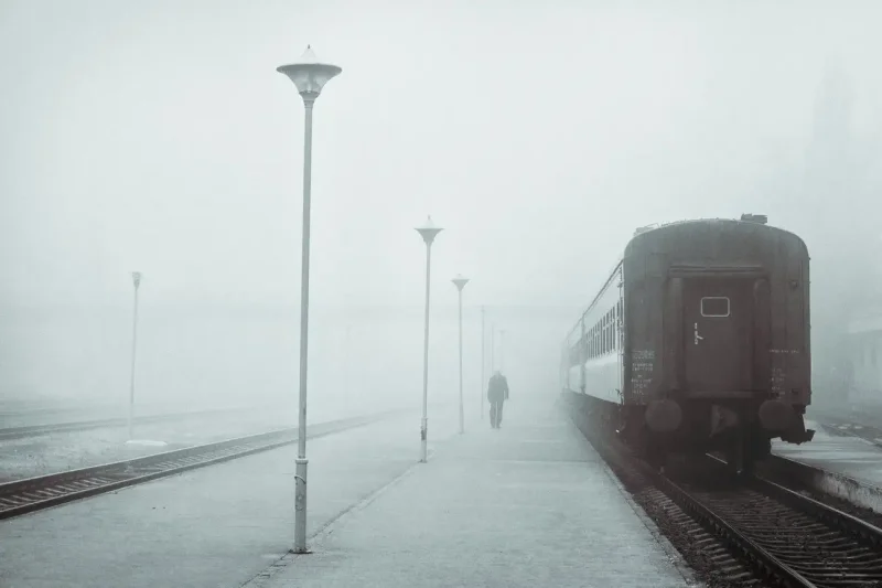 Уходящий поезд