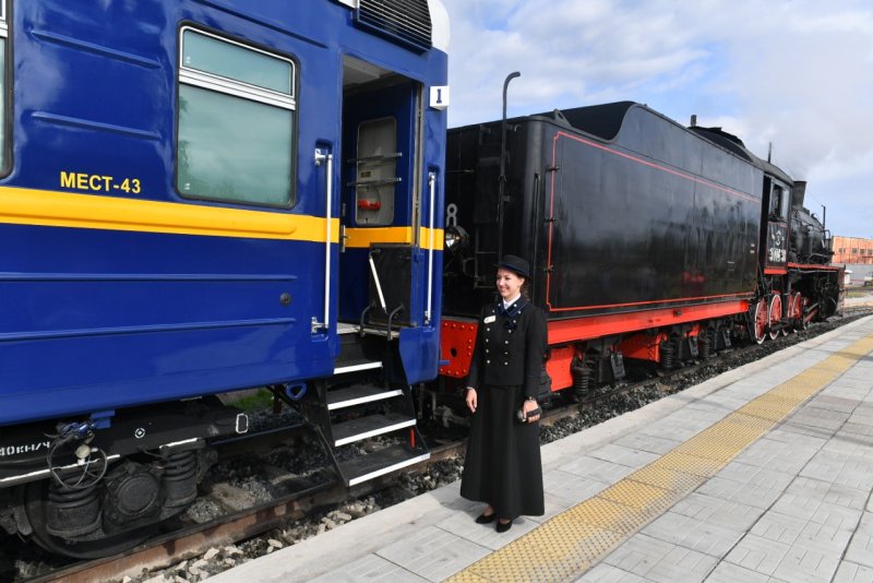 Ретро поезд Сортавала Рускеала