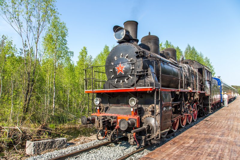 Паровоз Карелия Рускеала