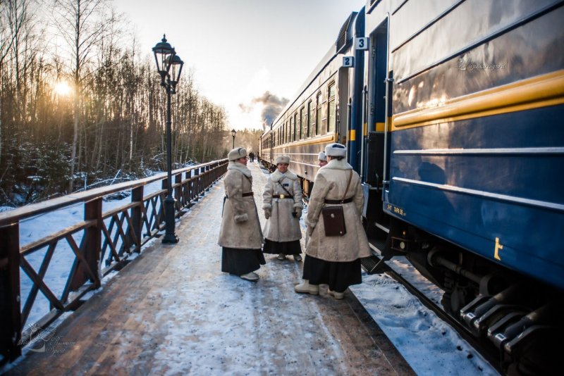 Ретропоезд Рускеала