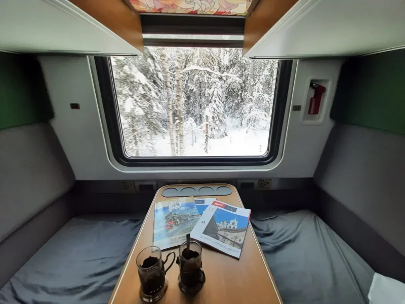 Вагоны поезда Рускеальский экспресс