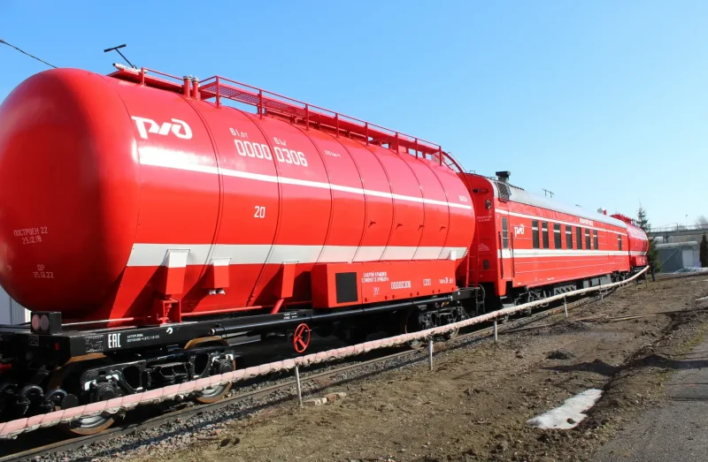 Пожарные вагоны РЖД