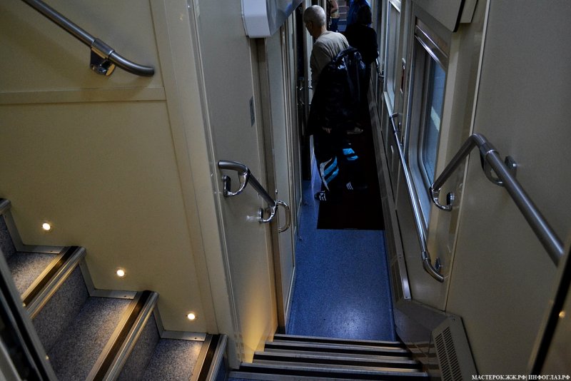 Двухэтажный вагон РЖД купе