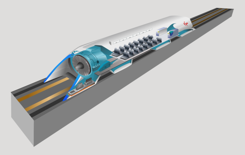 Илон Маск поезд Hyperloop