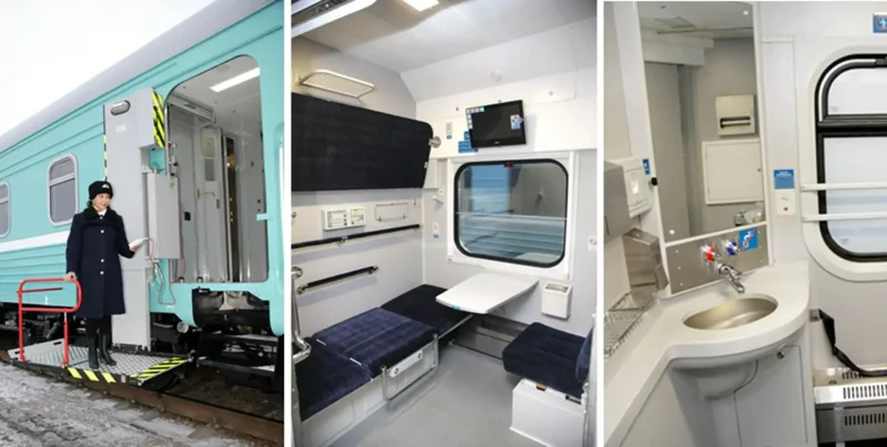 Дети в купе поезда