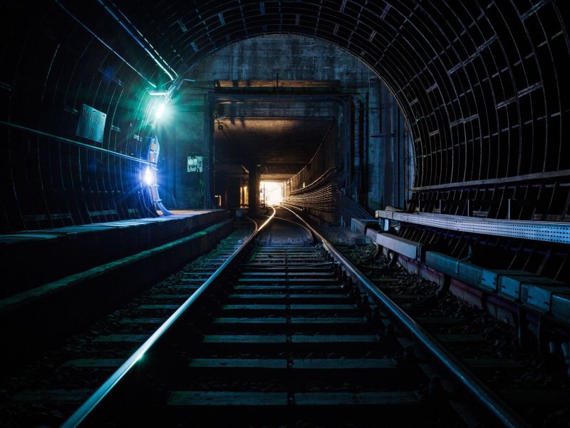 Метро тоннель подземелье Московского метрополитена