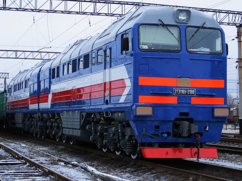 2 Тэ116у тепловоз БТС