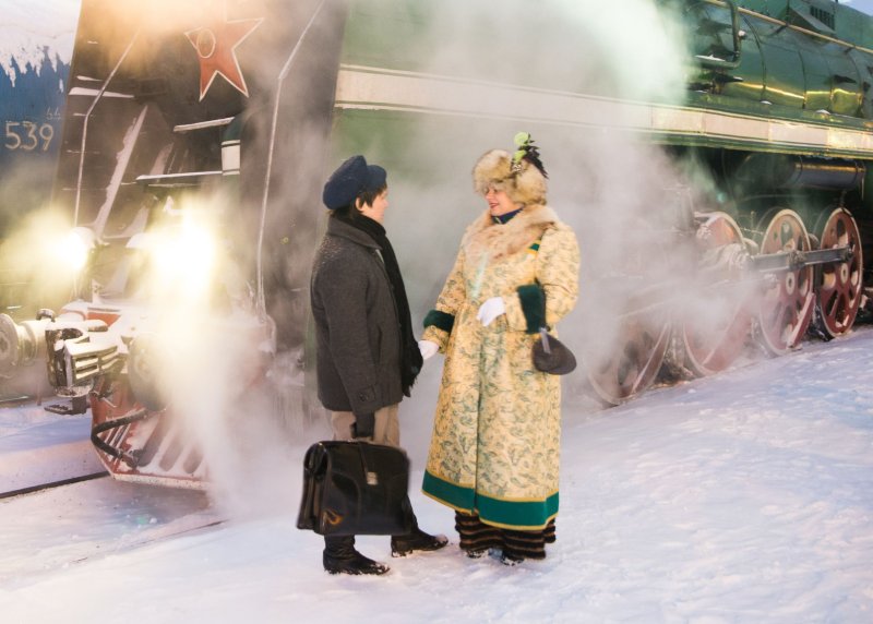 Ретро поезд Кострома