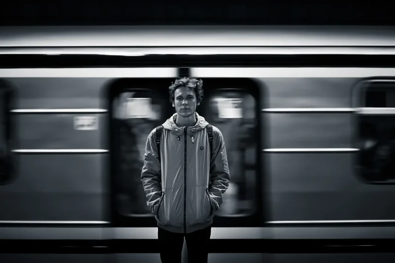Парень в метро