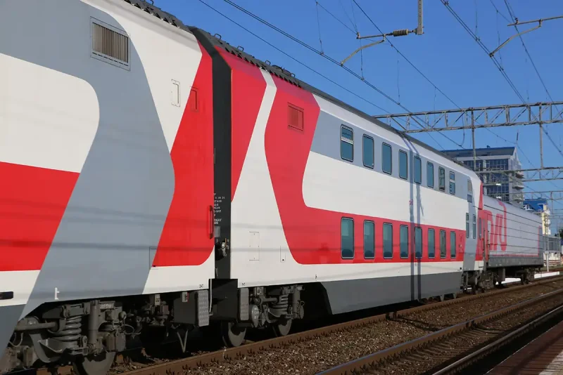 Двухэтажный вагон РЖД Северный Кавказ