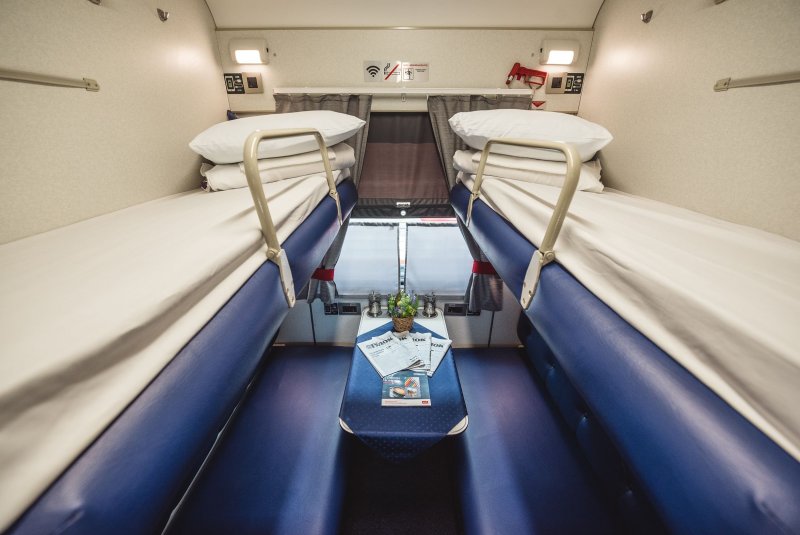 Двухэтажный вагон РЖД купе