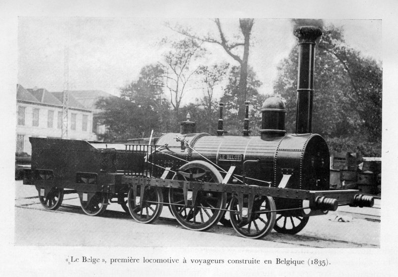 Железная дорога в Бельгии 1835 год