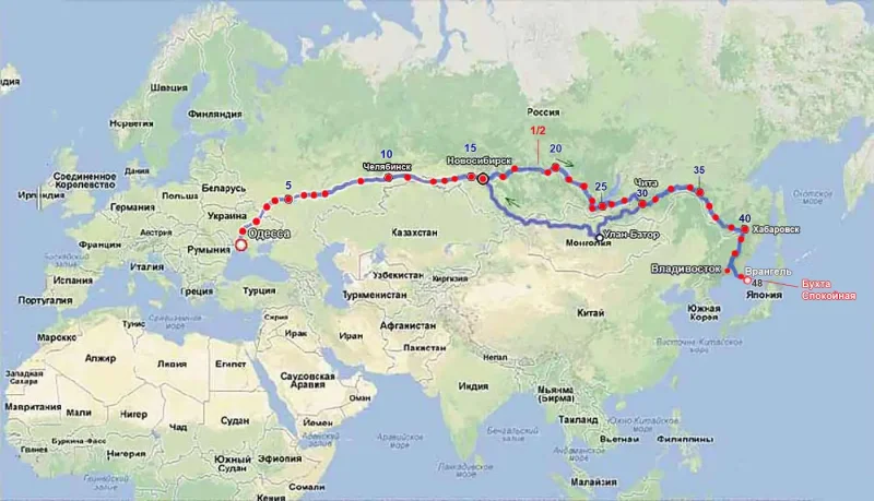 Железная дорога пенза москва карта