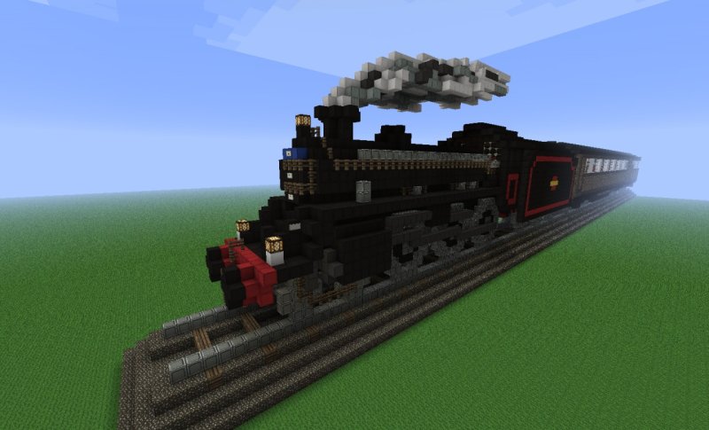Паровоз Minecraft