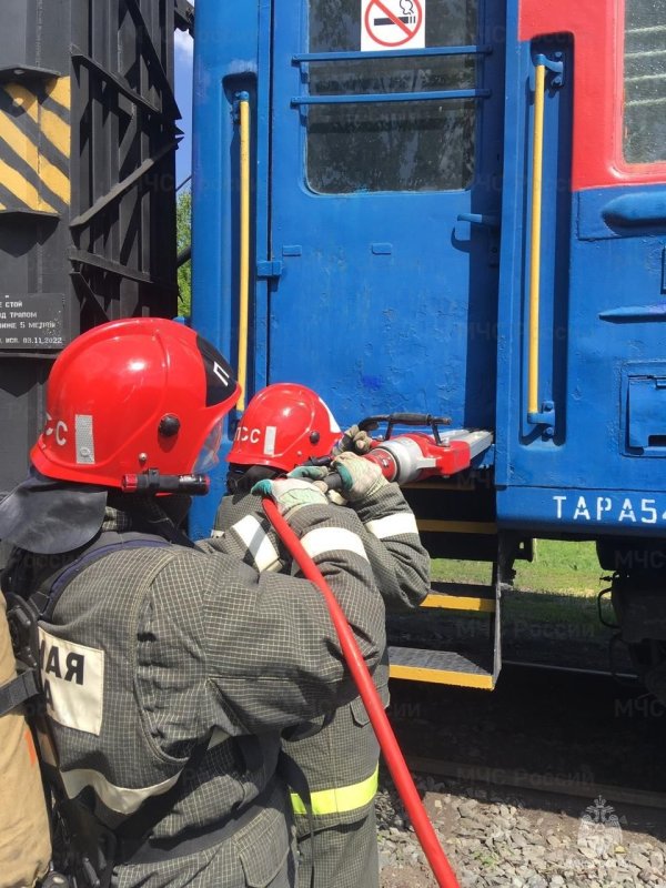 Пожарный поезд РЖД Оренбург