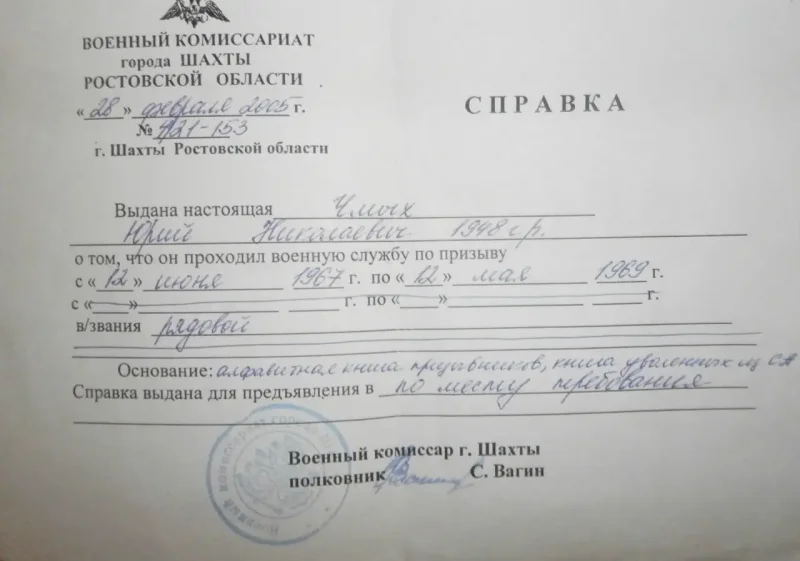 Военные документы