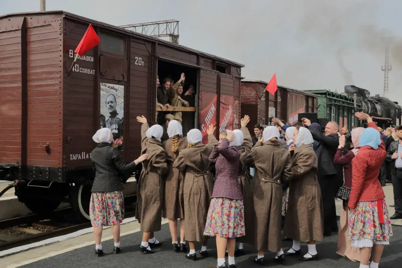 Вагон-Теплушка времен Великой Отечественной войны