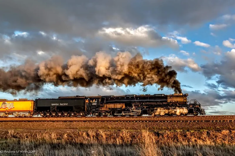Самый мощный паровоз Union Pacific 4000 big boy