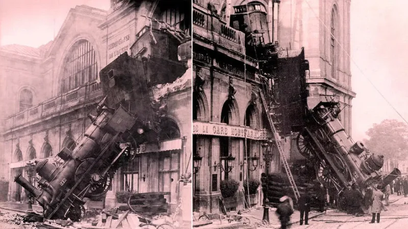 Крушение на вокзале Монпарнас 22.10.1895