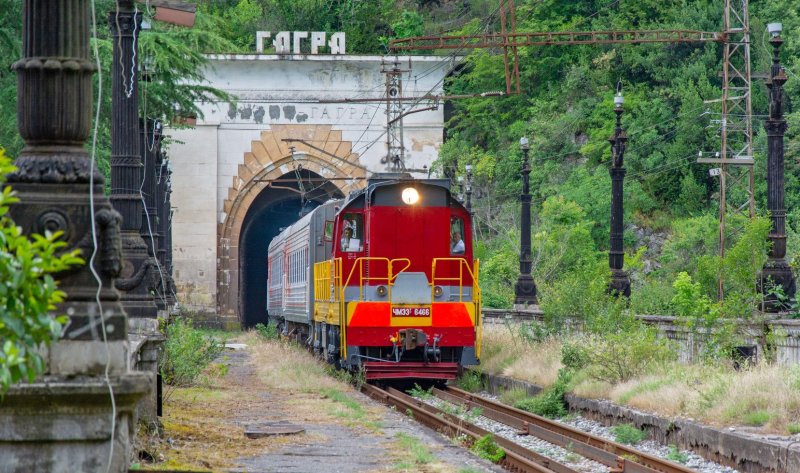 Ретро поезд Туапсе Гагра