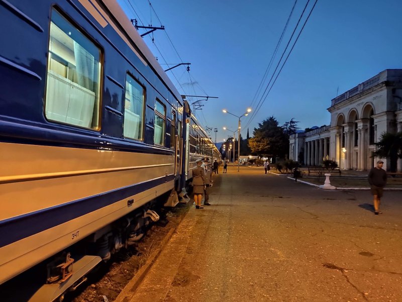 Ретро поезд Туапсе Гагра