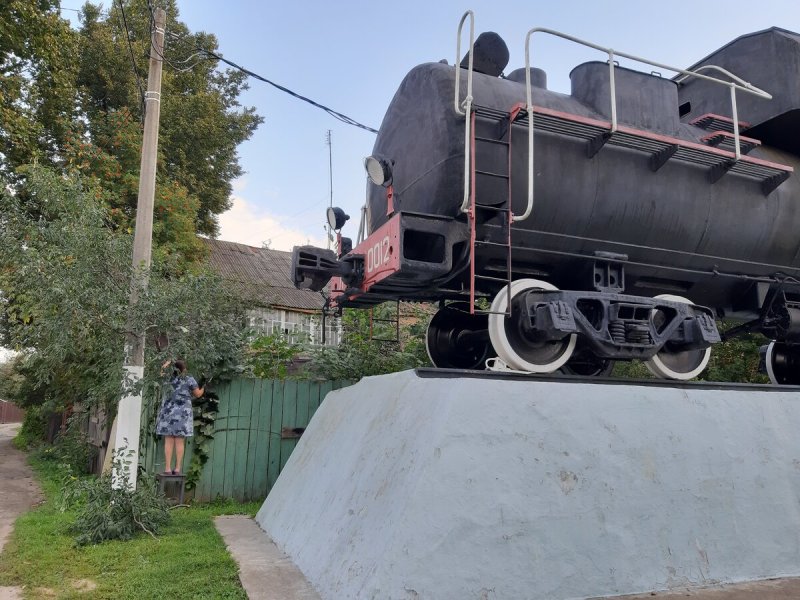 Тепловоз в Коломне памятник