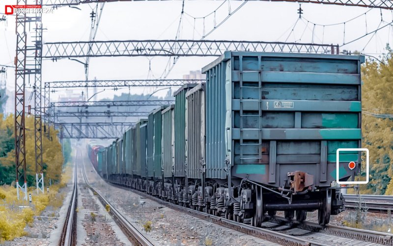 Хвостовой вагон грузового поезда