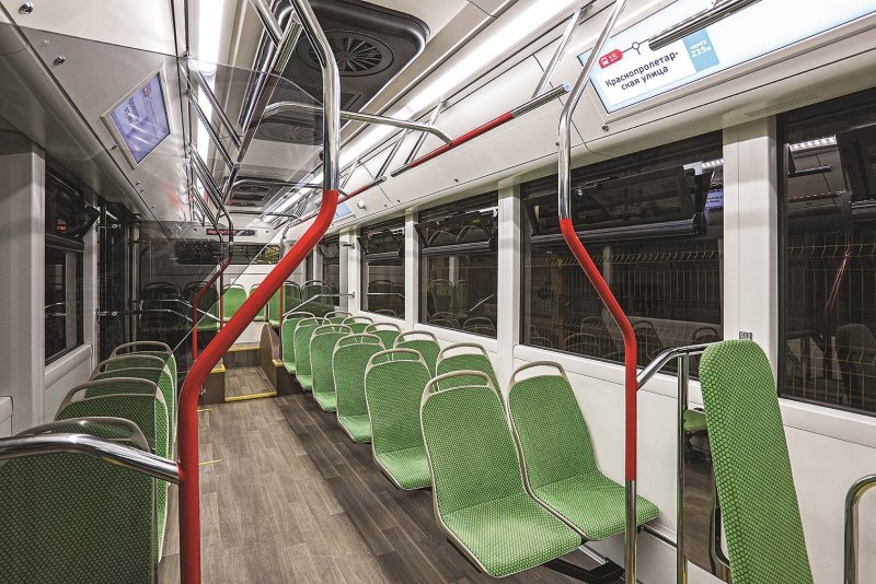 Трамвай 71-911ем салон