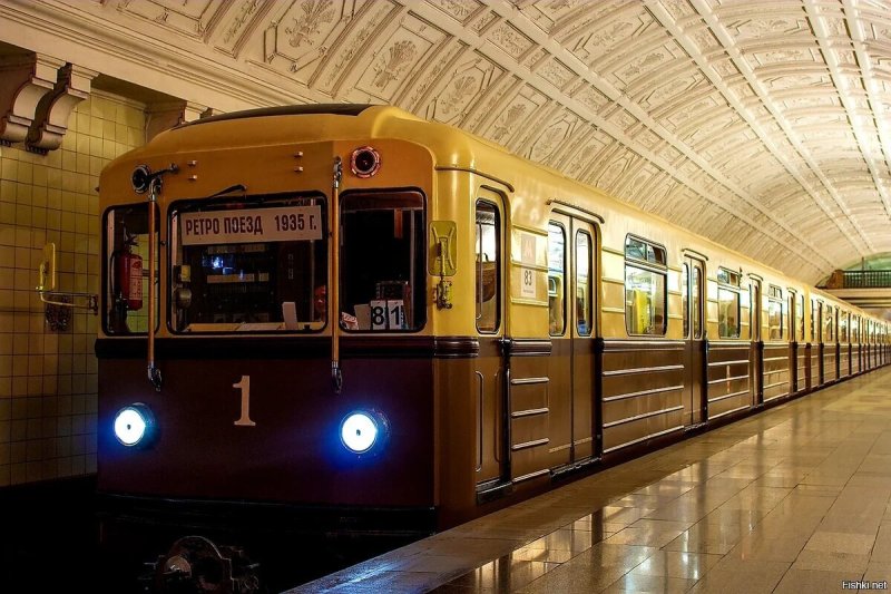 Ретропоезд Сокольники метро