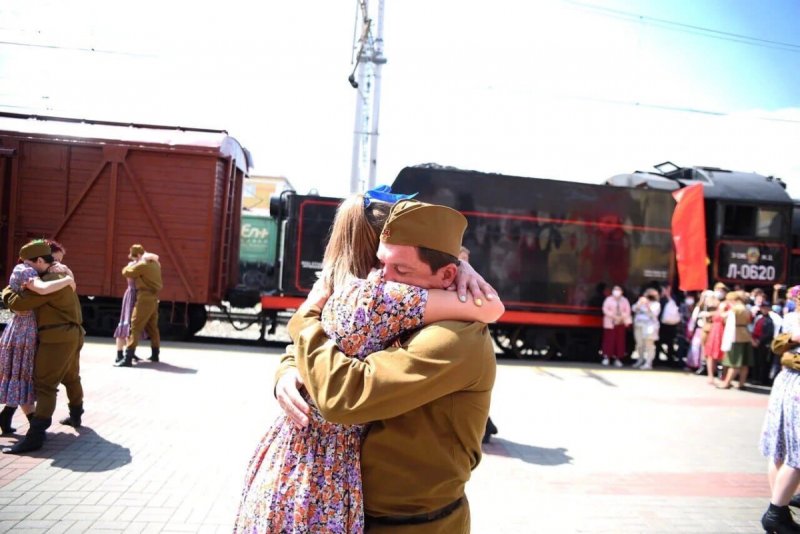 Поезд Победы в Новокузнецке