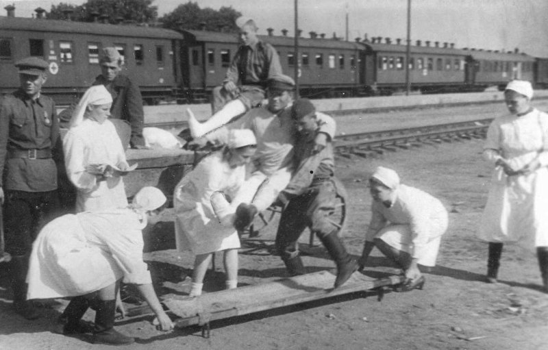 Санитарный поезд в годы Великой Отечественной войны 1941-1945