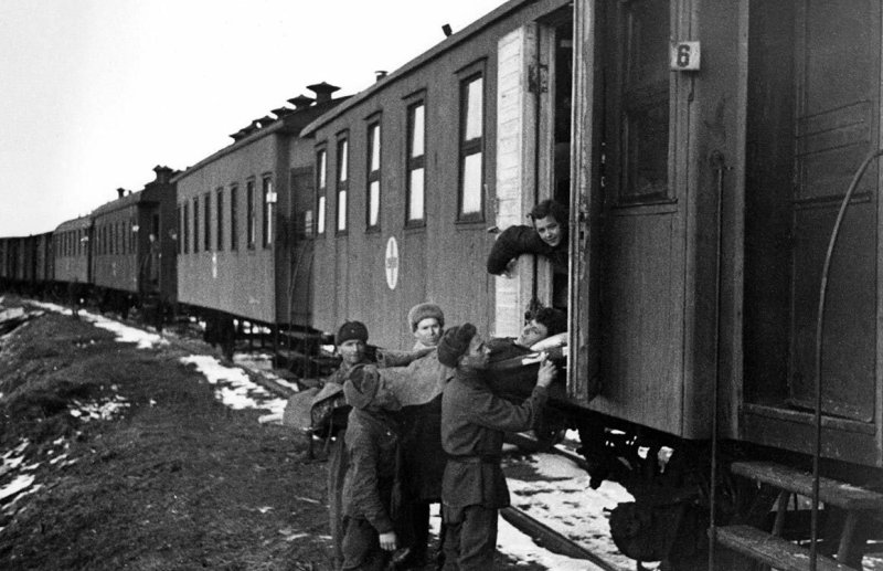 Санитарный вагон 1941-1945
