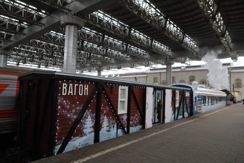 Паровоз Деда Мороза Великий Устюг