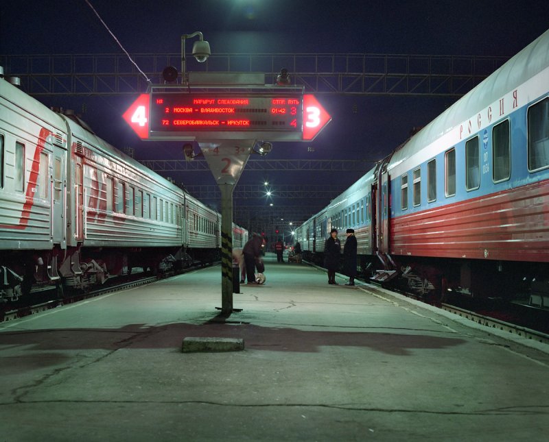 Фирменный поезд Россия 001м Владивосток Москва