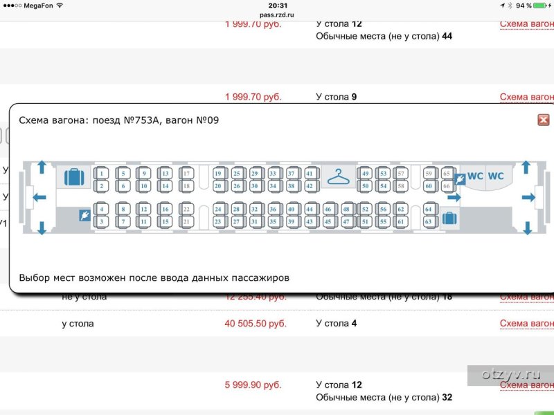 Сидячие места в поезде до санкт петербурга