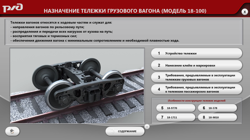 Тележка грузового вагона 18-9855 состоит